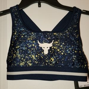 NWT Under armour Project Rocky Sports Bra XS TP